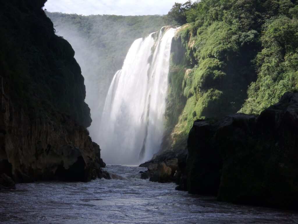 Tamul Waterfall in La Huasteca Potasina Mexico