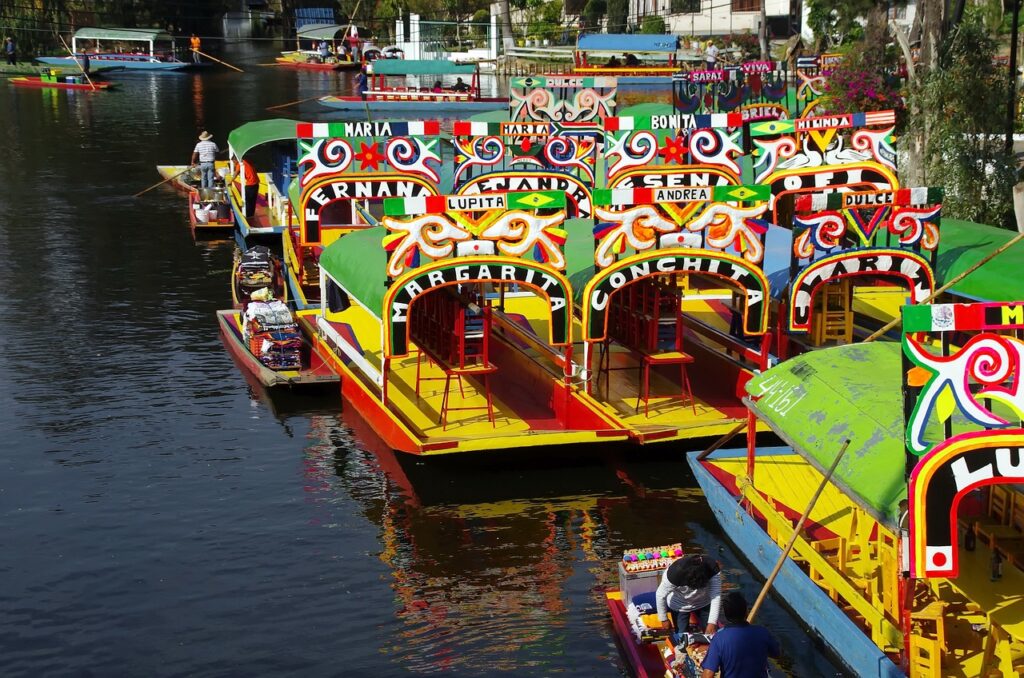 Floating Gardens of Xochimilco in Mexico City