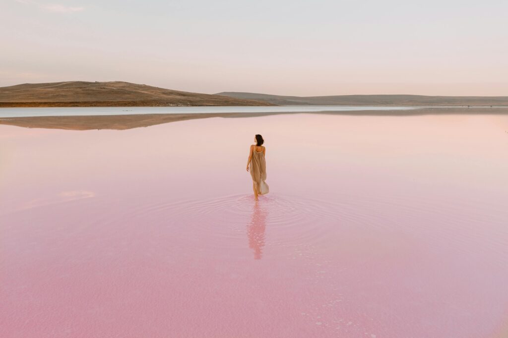 Pink Lake and Pink Beach