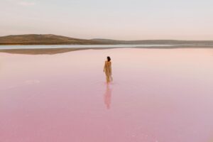 Pink Lake and Pink Beach, Stansbury Island, Utah - She Wanders Solo