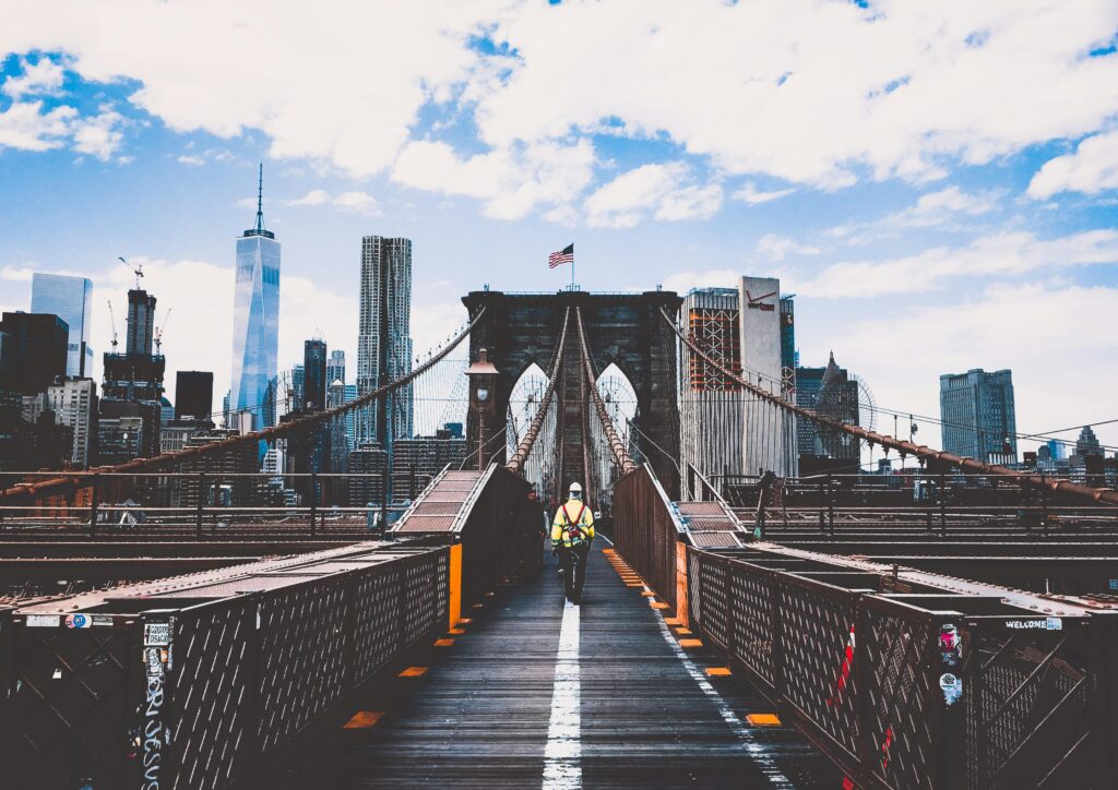 Walking the Brooklyn Bridge